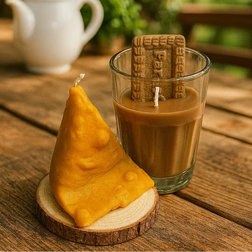 Samosa Chai Candle (Combo)