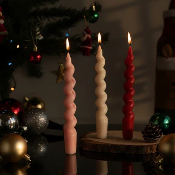 Spiral Taper candle (Pack-2)