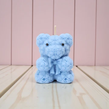 Teddy with Bow Candle