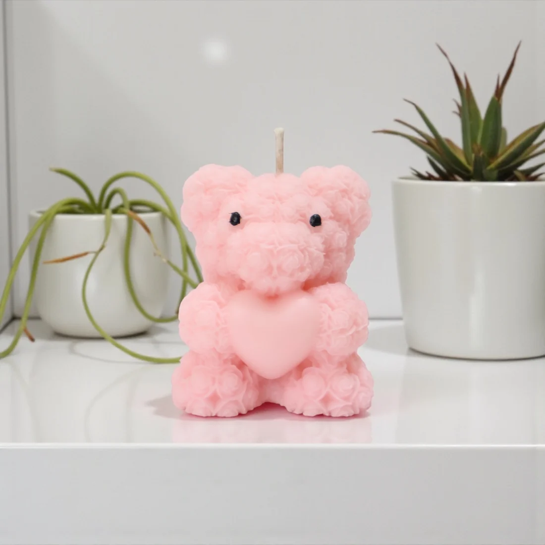 Teddy with Heart Candle