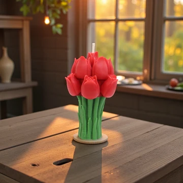 Tulip Bouquet Candle